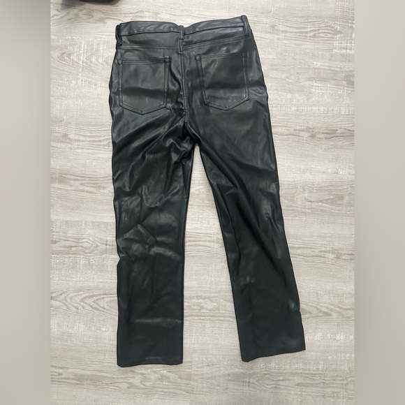 Black Faux Leather Pants - Picture 3 of 4